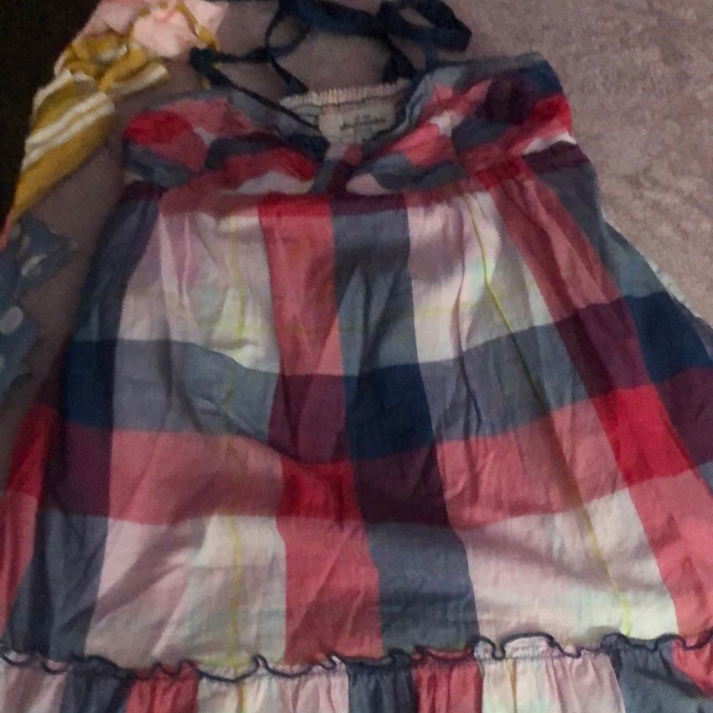 Brand new without tags plaid linen top C